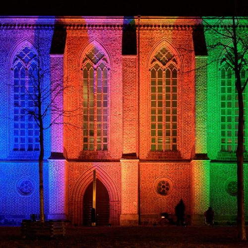 Konzertkirche erstrahlte am 28.02.2021 im Lichtspiel