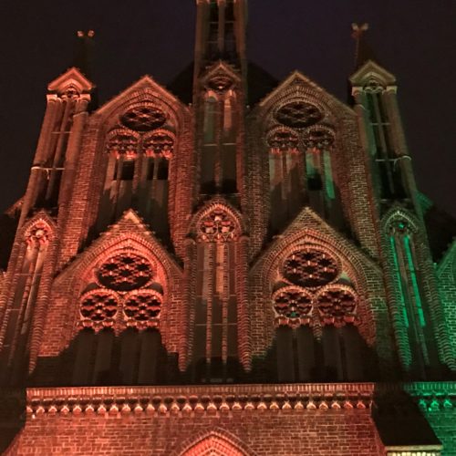 Konzertkirche erstrahlte am 28.02.2021 im Lichtspiel