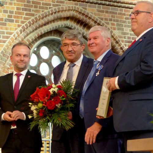 Sponsor der Orgel Günther Weber wurde Ehrenbürger der Stadt Neubrandenburg